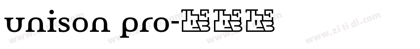 unison pro字体转换